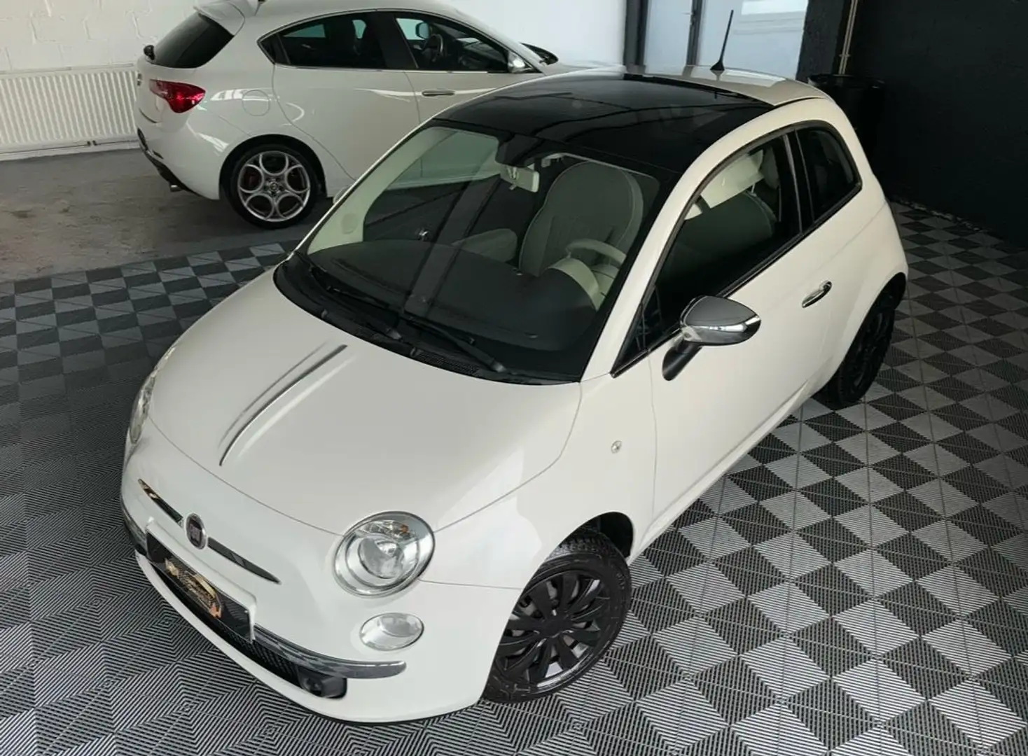 Fiat 500 1.2i Lounge 1er propriétaire garantie 12 mois Blanc - 2
