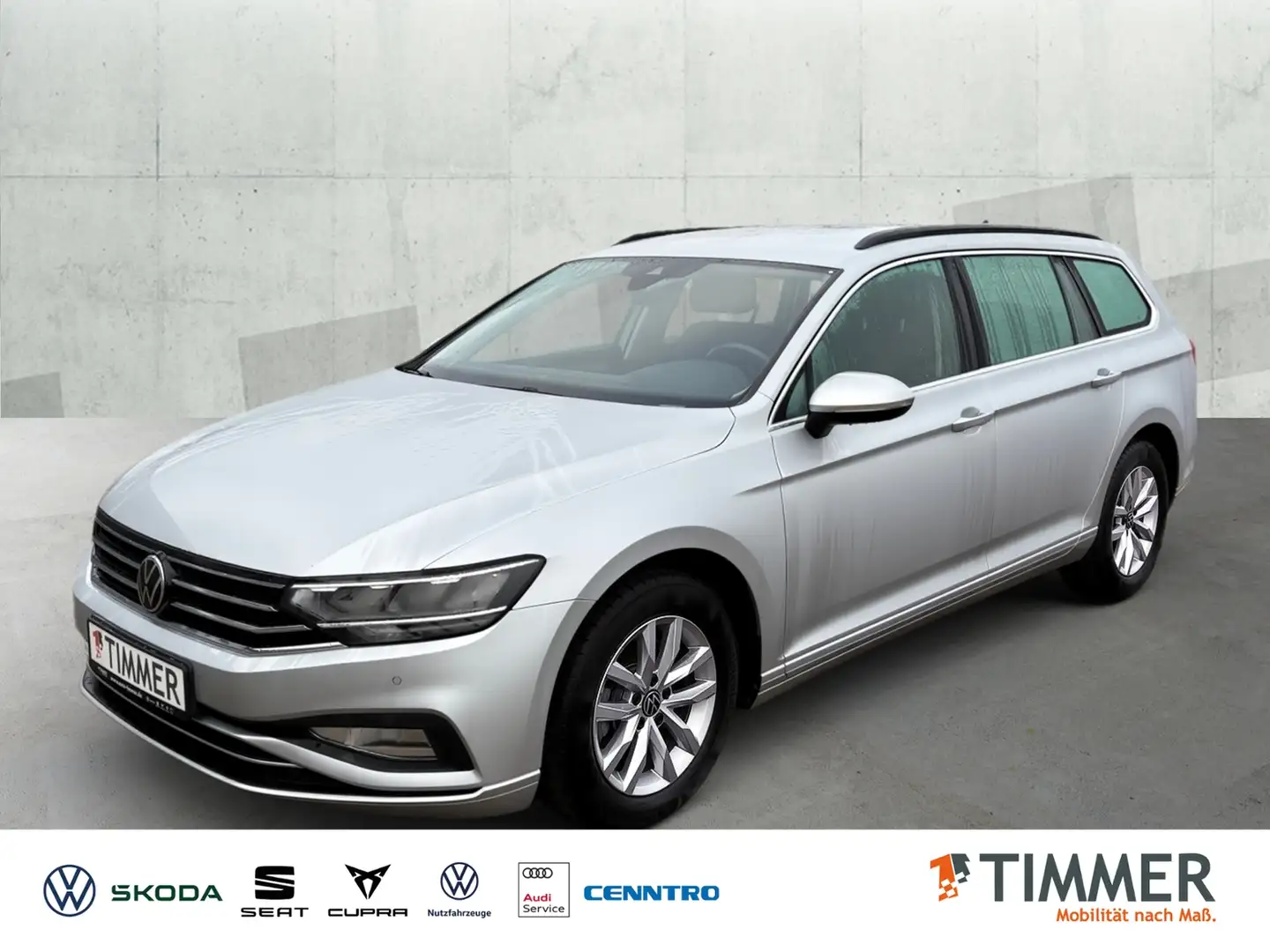 Volkswagen Passat Variant 2.0 TDI BUSINESS +LED +ACC +RKAM +NAVI +SHZ +ALU Silber - 1
