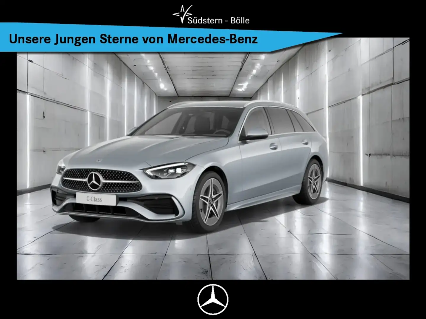 Mercedes-Benz C 220 d T AMG+AMBIENTE+MEMORY+MBUX+KAMERA+NAVI Silber - 1