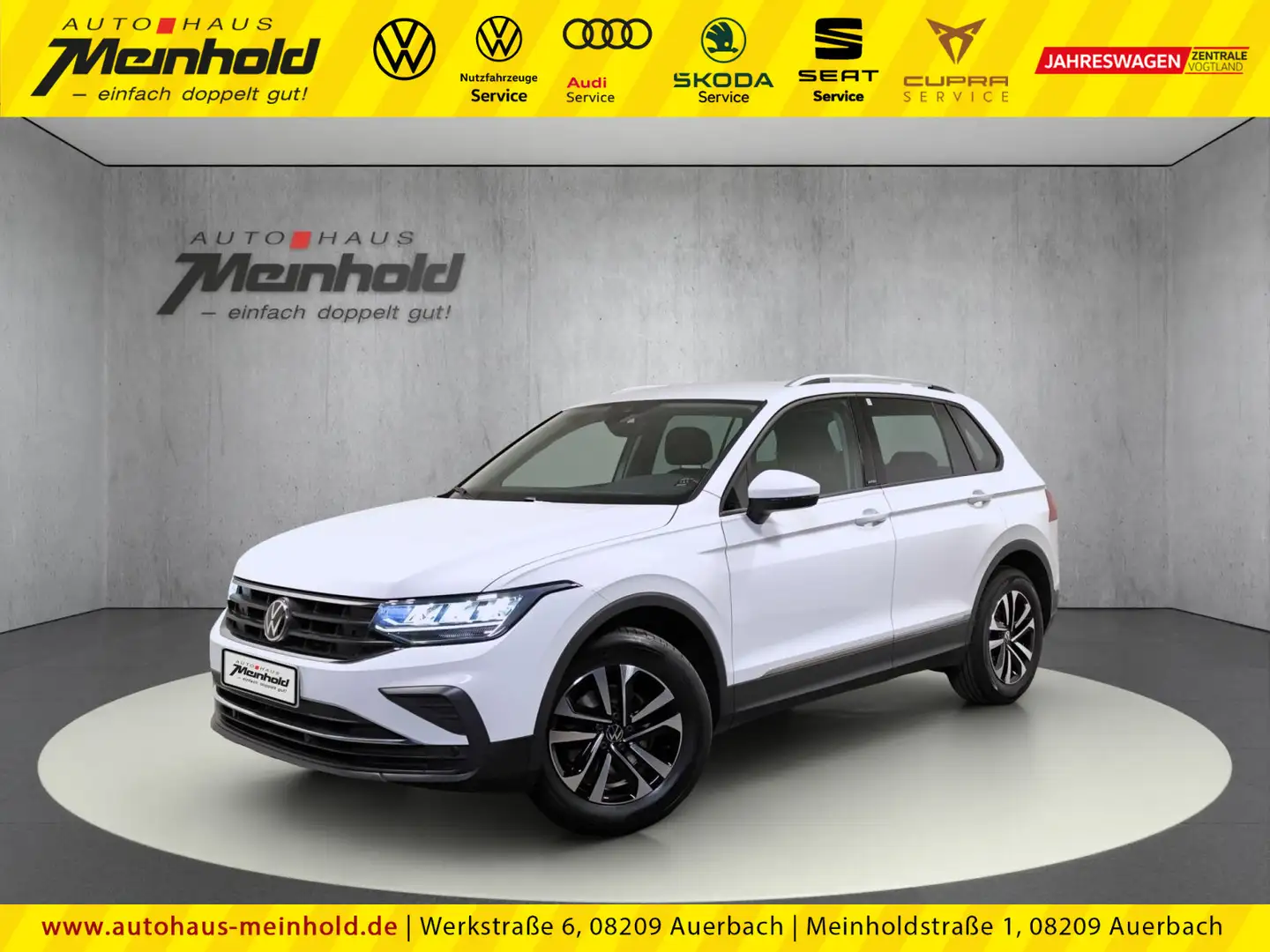 Volkswagen Tiguan 2.0 TDI DSG United, AHK, LED, Navi Weiß - 1