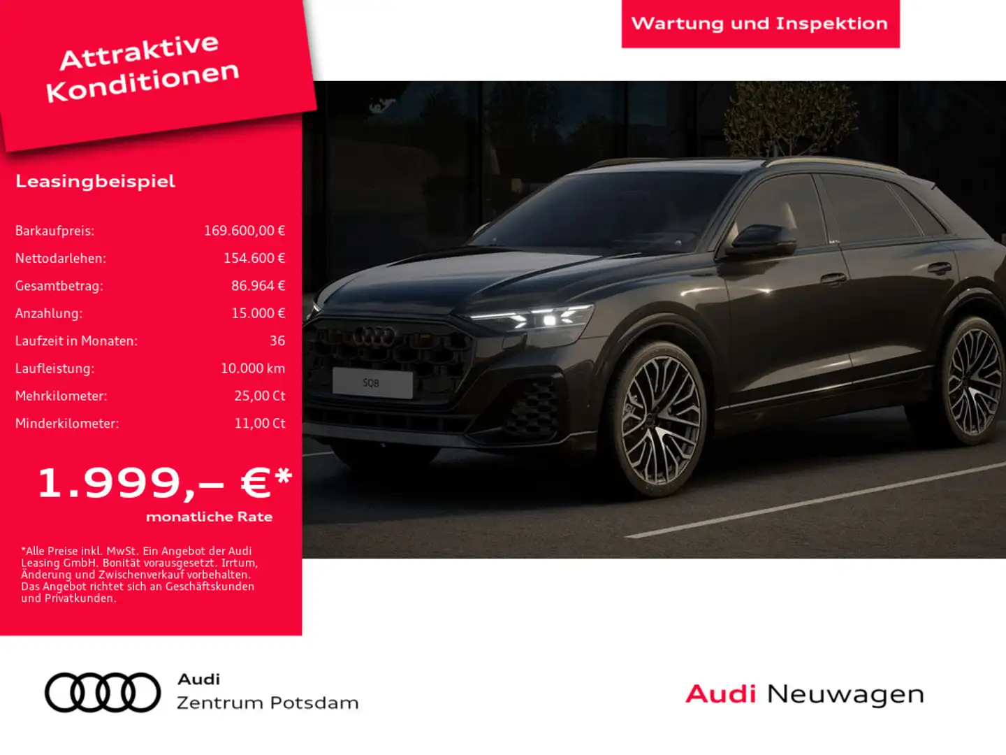 Audi SQ8 SUV TFSI STANDHZ PANO MATRIX-LED LASER Negru - 1
