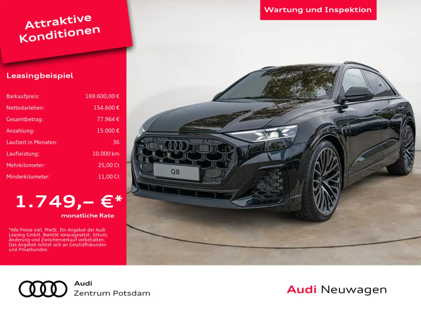 Audi SQ8 SUV TFSI HUD B&O LASER AKTIVSITZE STANDHZ Schwarz - 1