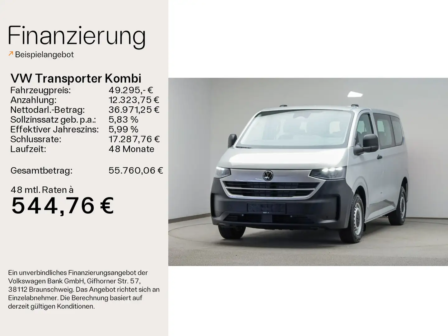 Volkswagen Transporter Kombi 2.0 l TDI *AHK*PDC*RFK*KLIMA* Gris - 2