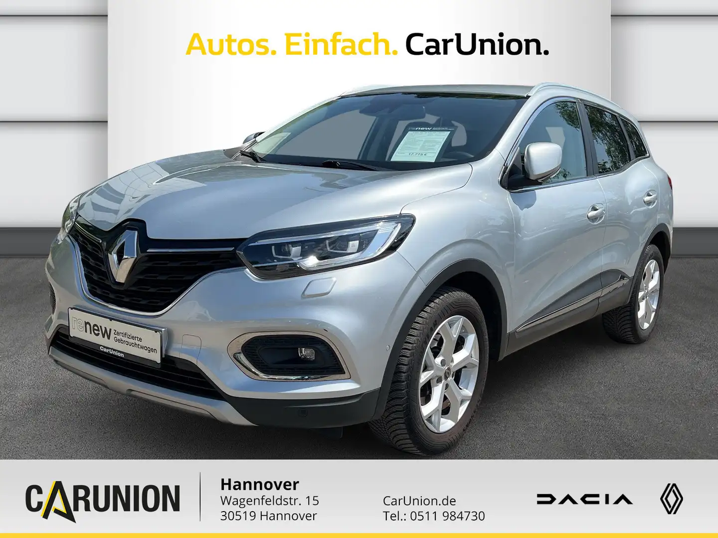 Renault Kadjar LIMITED Deluxe TCe 140 EDC GPF Grijs - 1