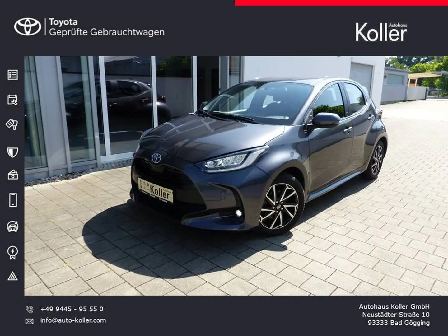 Toyota Yaris 1.5 Hybrid Team D Kamera CarPlay SHZ Alu Grau - 1