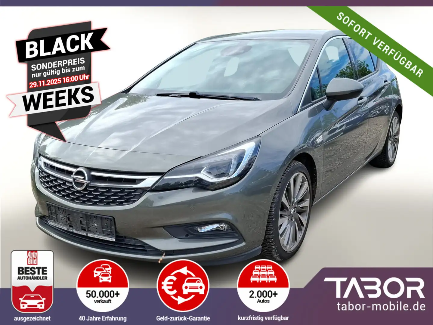 Opel Astra K 1.4 Turbo 150 Ultimate LED Nav PDC Kam Grau - 1