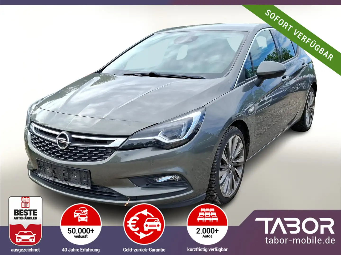 Opel Astra K 1.4 Turbo 150 Ultimate LED Nav PDC Kam Grijs - 1