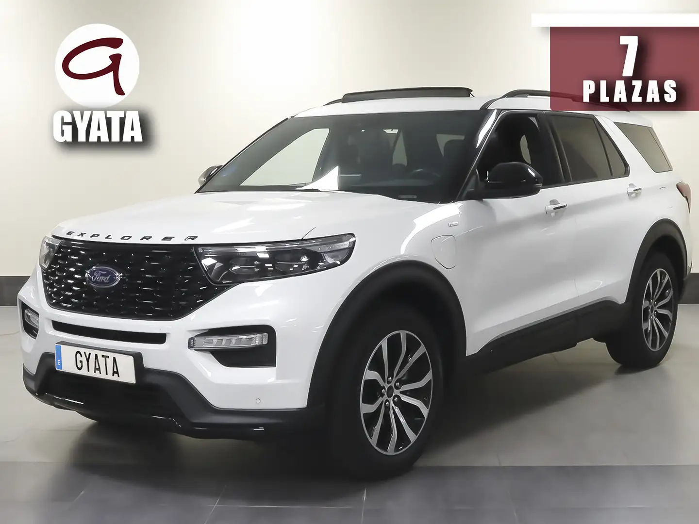 Ford Explorer 3.0 PHEV ST-Line AWD 450 Blanc - 1