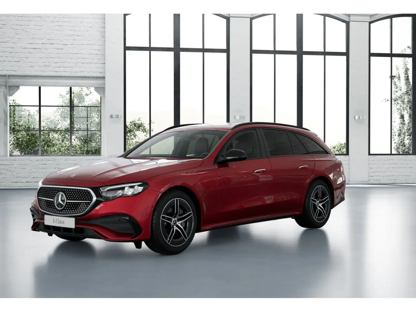 Mercedes-Benz E 300 de T AMG+NIGHT+PANO+AHK+AMBI Rot - 2