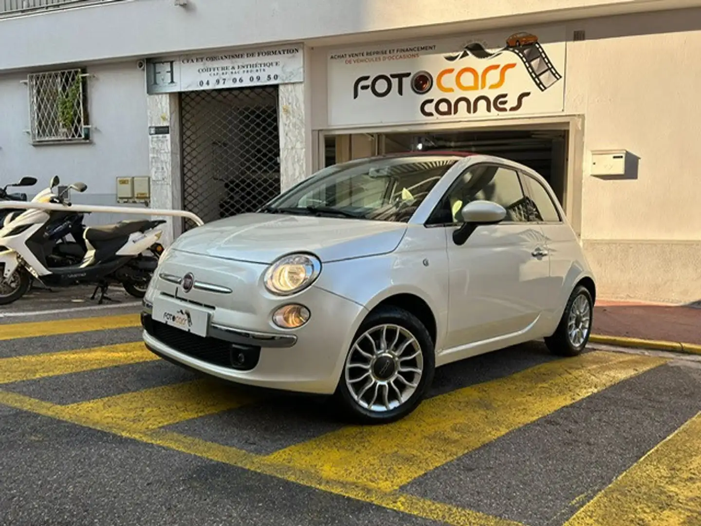 Fiat 500C 1.2 8V 69CH LOUNGE Blanc - 1