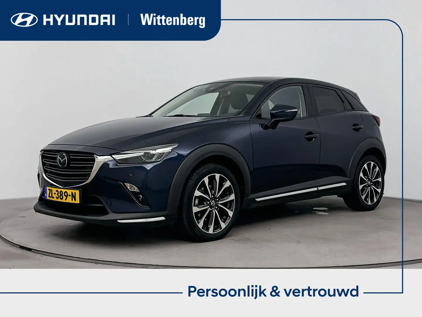 Mazda CX-3 2.0 SkyActiv-G 120 GT-M | Automaat | Navi | Cruise Blauw - 1
