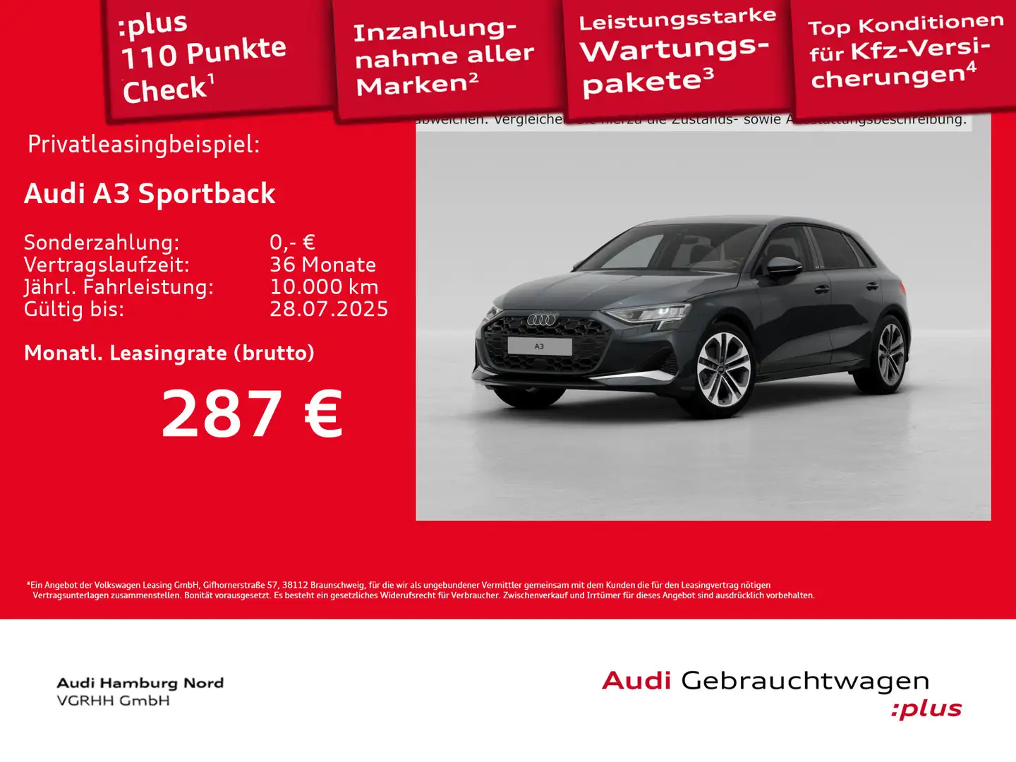 Audi A3 35 TFSI advanced S tronic AHK Navi Grijs - 1