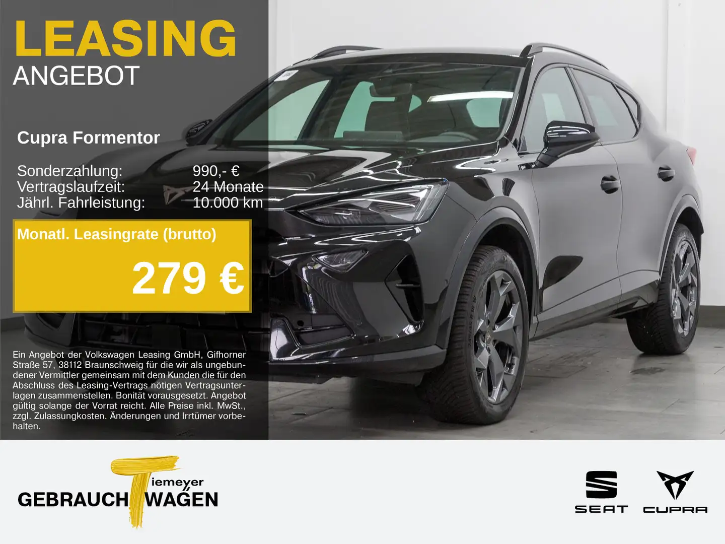CUPRA Formentor 2.0 TDI DSG SUPERSPORT eKLAPPE ALARM Schwarz - 1