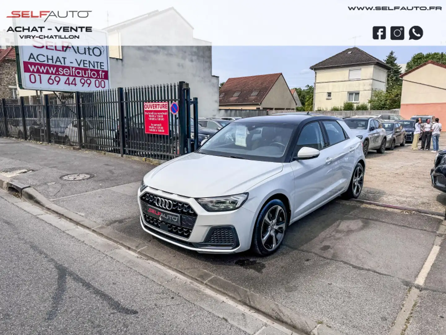 Audi A1 30 TFSI 116CH ADVANCED S TRONIC 7 Blanc - 1