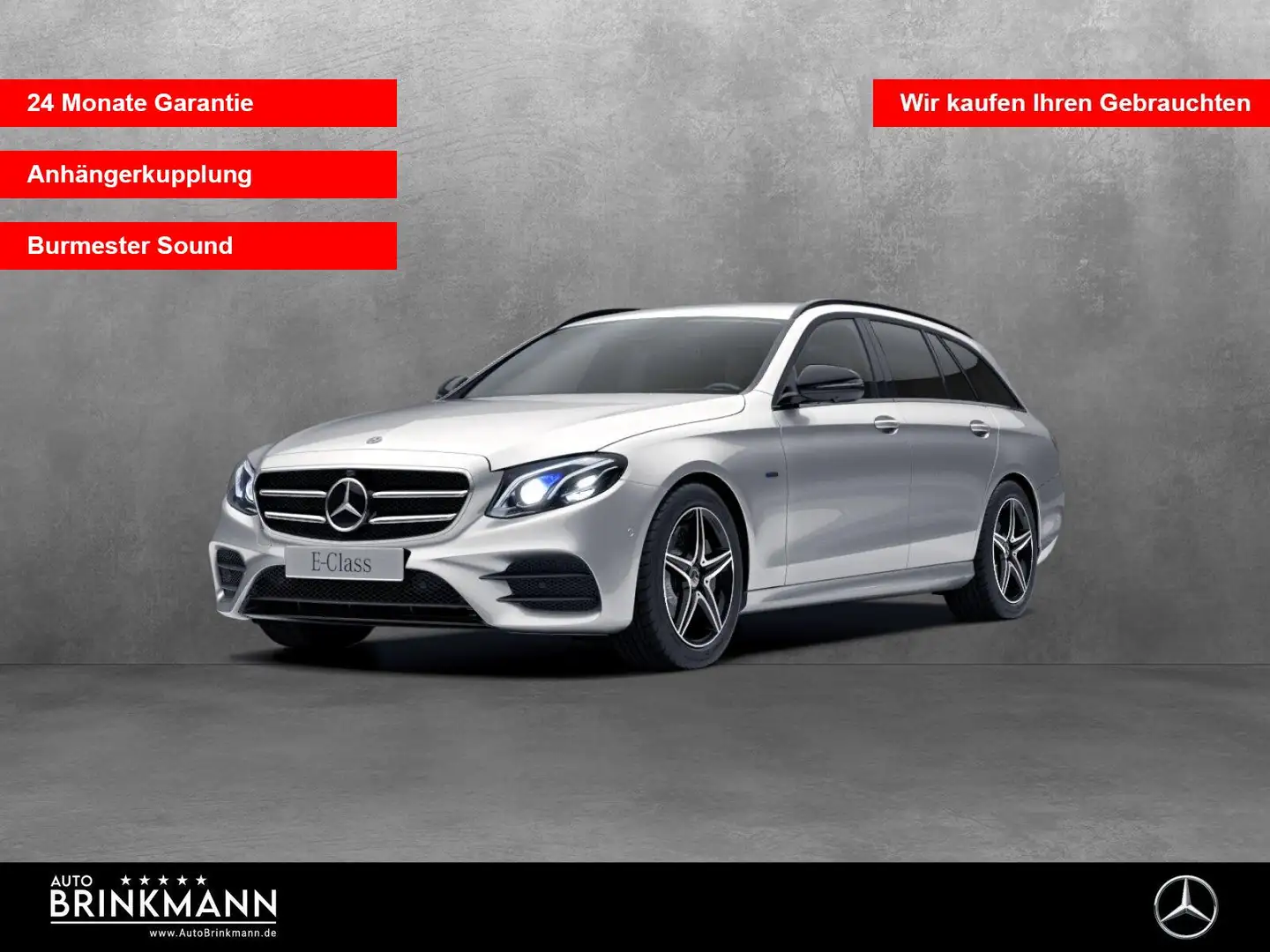 Mercedes-Benz E 300 E300de T TAXI/AHK/MULTIBEAM/360°KAMERA/BURMESTER Silber - 1