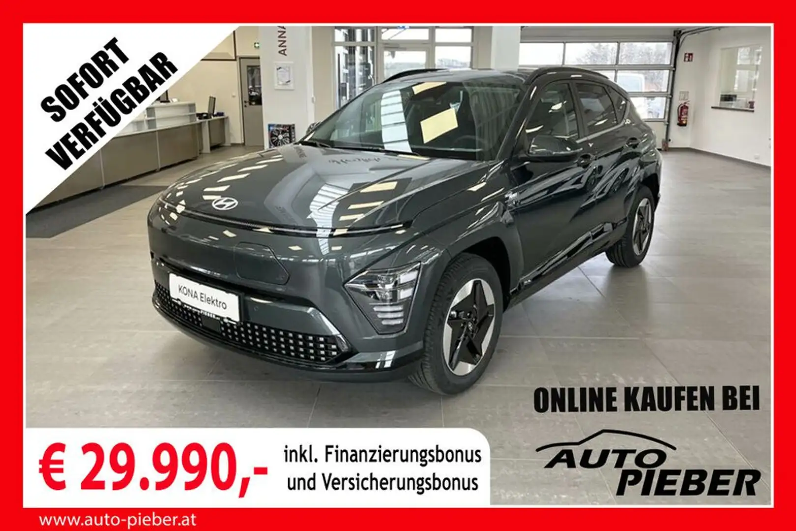 Hyundai KONA 1,6 GDI Hybrid Go Plus DCT Aut. *LED*NAVI* Grau - 1