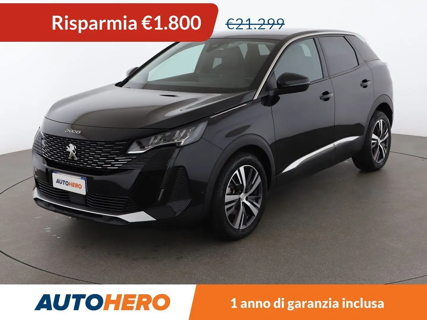 Peugeot 3008 1.5 Blue-HDi Allure 130 CV EAT8 Noir - 1