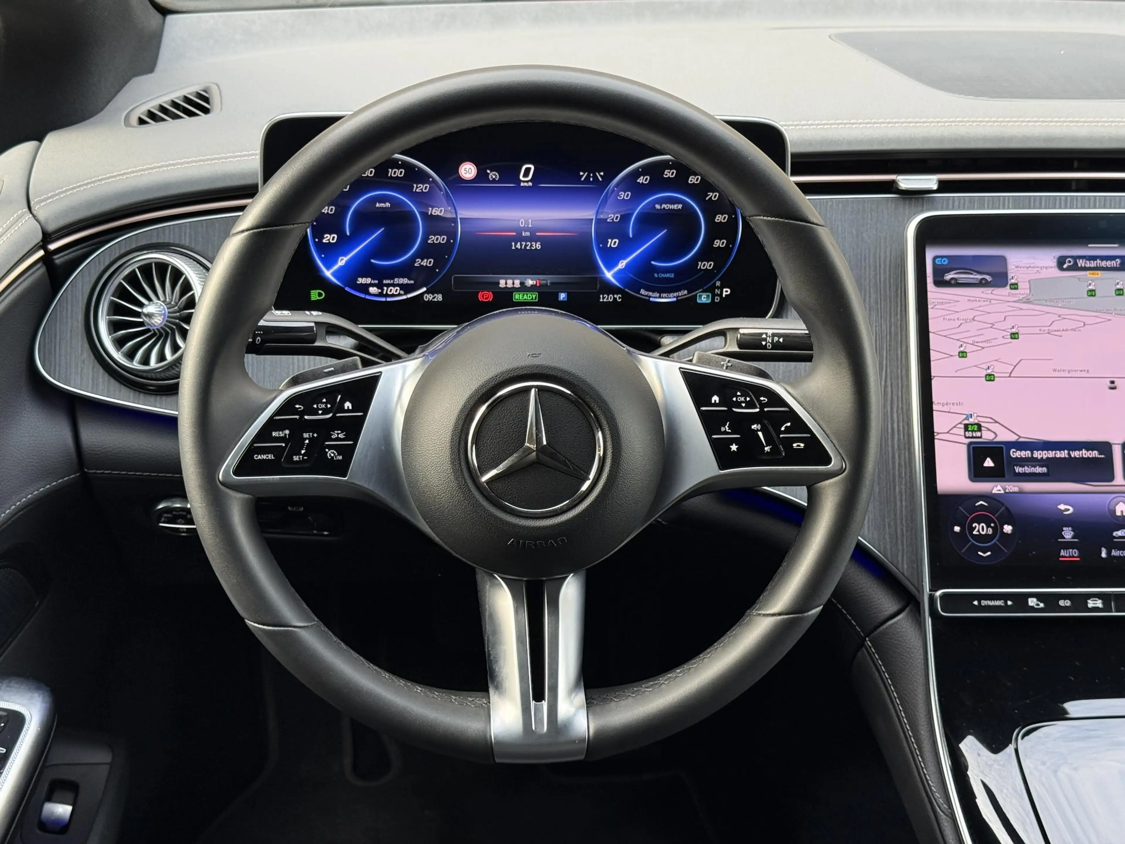 Mercedes-Benz EQE 300 89 kWh | SOH 95% | Lederen bekleding | Sfeerverlic — photo 29