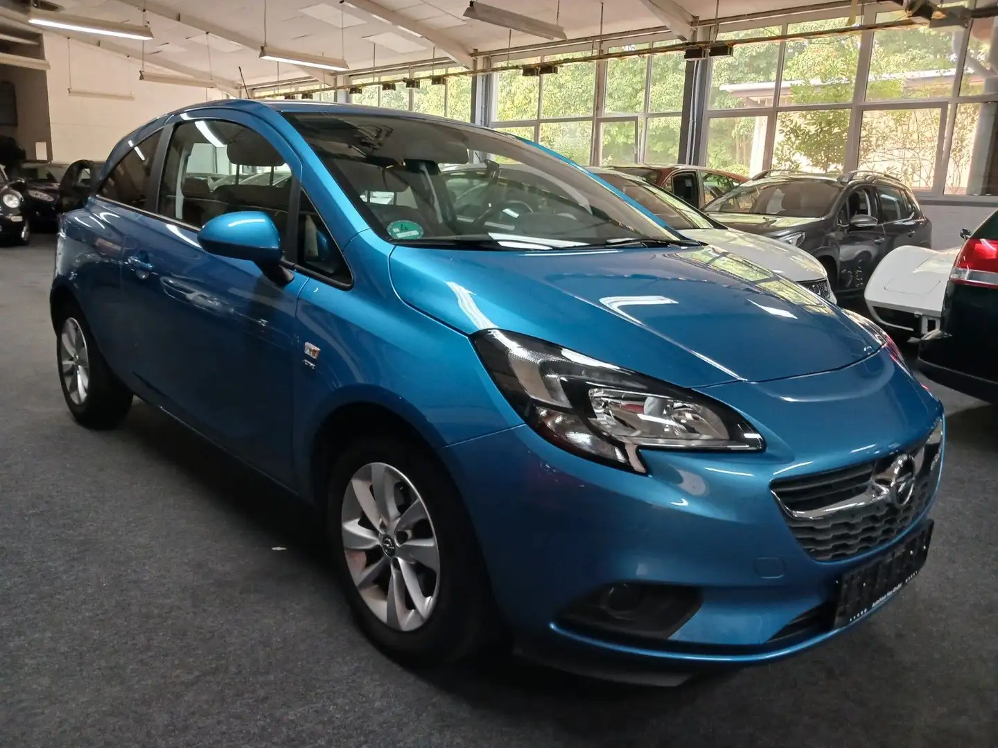 Opel Corsa E Active ecoFlex 1.HAND TUV SR WR PDC Blau - 2