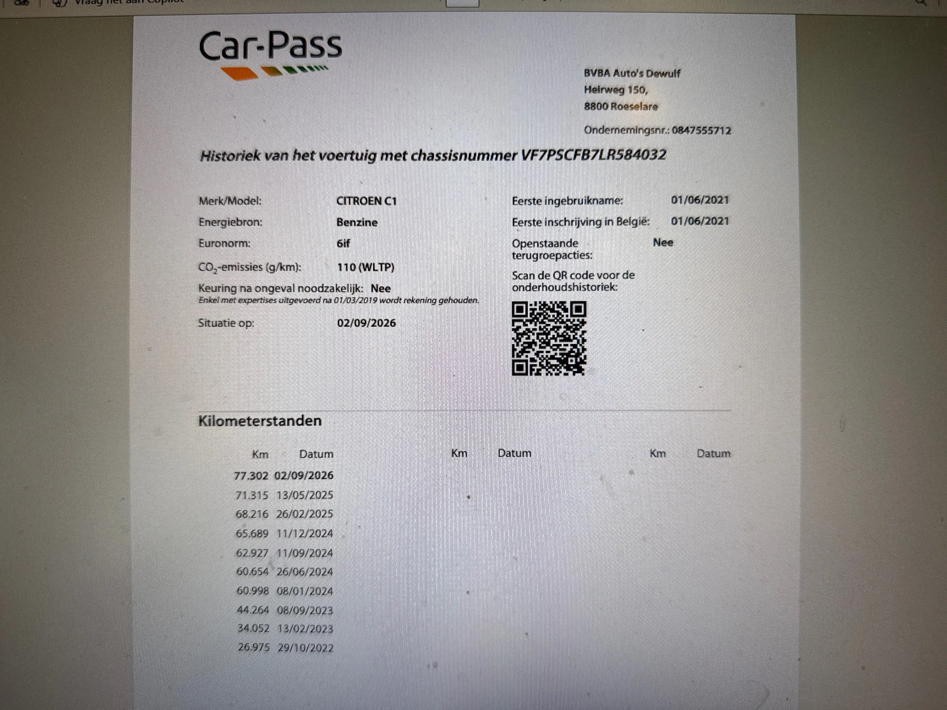 Citroen C1 C1 1.0 VTi Open Dak! AIRCO+SENSOREN+... — photo 12