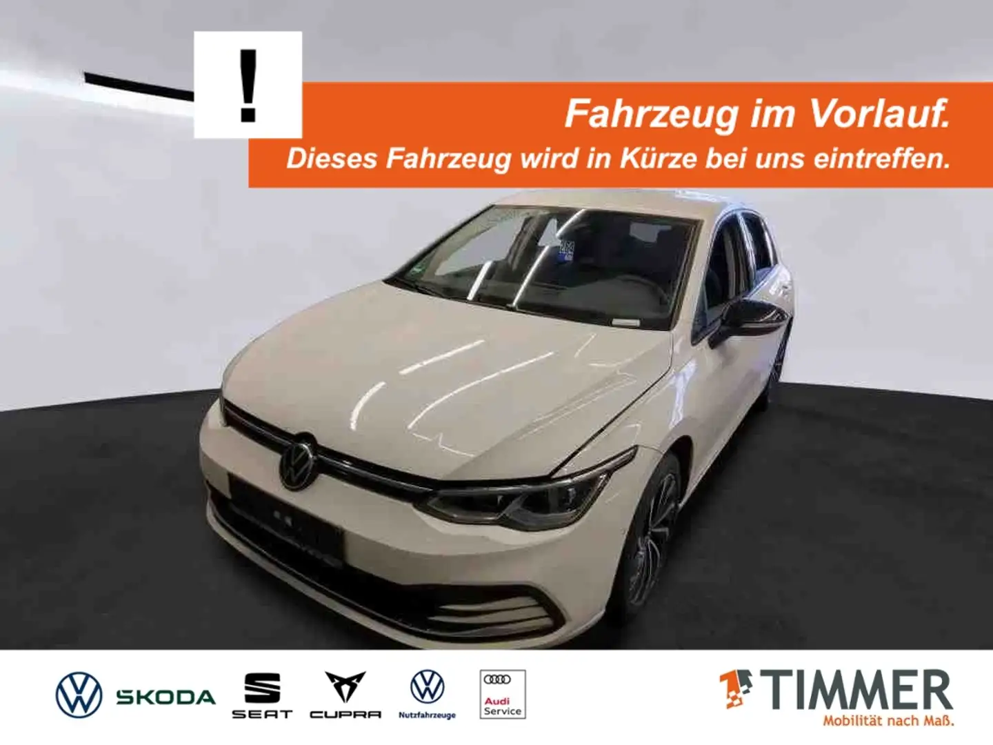 Volkswagen Golf VIII 1.5 TSI ACTIVE +LED +ACC +NAVI +SHZ +17" +AP Weiß - 1