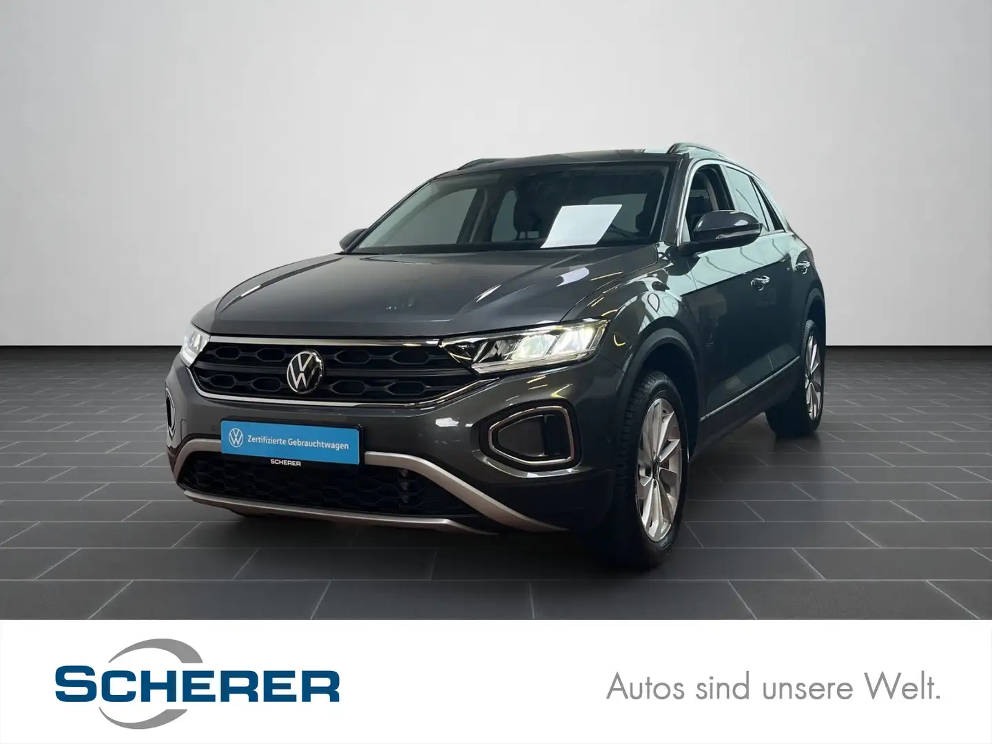 Volkswagen T-Roc Life 1,5TSI DSG ACC LED NAVI PDC Grau - 1