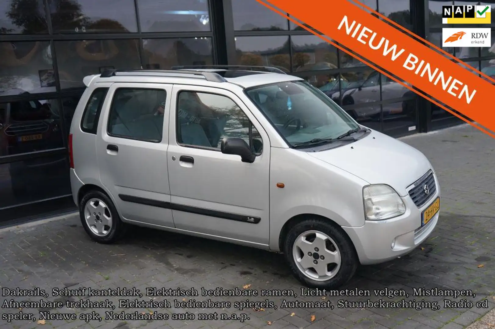 Suzuki Wagon R+ 1.3 Season, Elekt pakket, Nieuwe apk, Automaat Grijs - 1