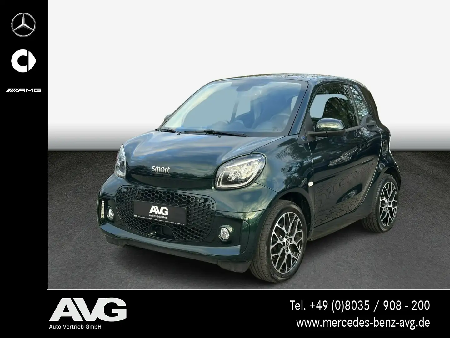 smart forTwo smart EQ fortwo Coupé 22 kW Exclusive JBL Carbon Vert - 1