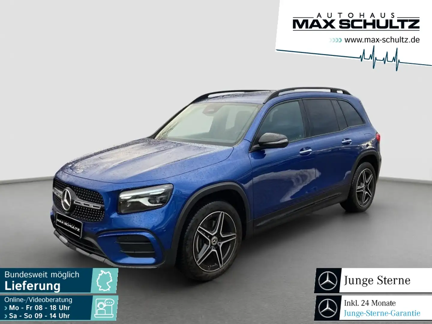Mercedes-Benz GLB 200 d AMG Line*Night Paket*MULTIBEAM Blau - 1