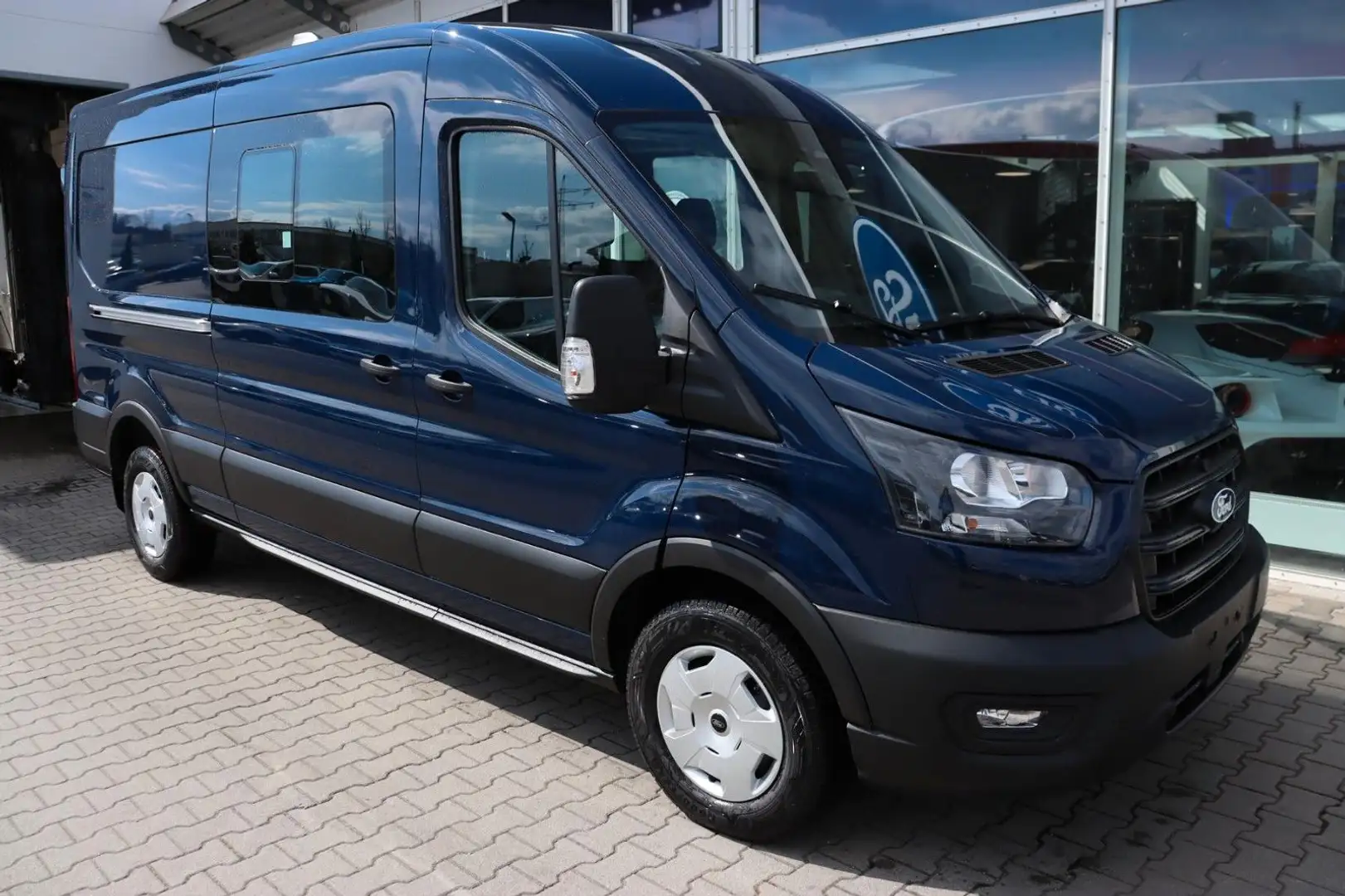 Ford Transit 2.0 DOPPELKABINE 350L3 SYNC 4 3,99%* AHK Blau - 2
