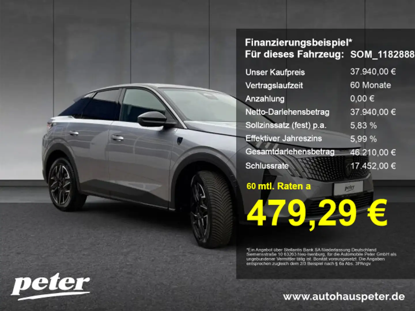Peugeot 3008 3008 GT Hybrid 136 eDSC SHZ+Winterpaket+ACC+Navi Grau - 1