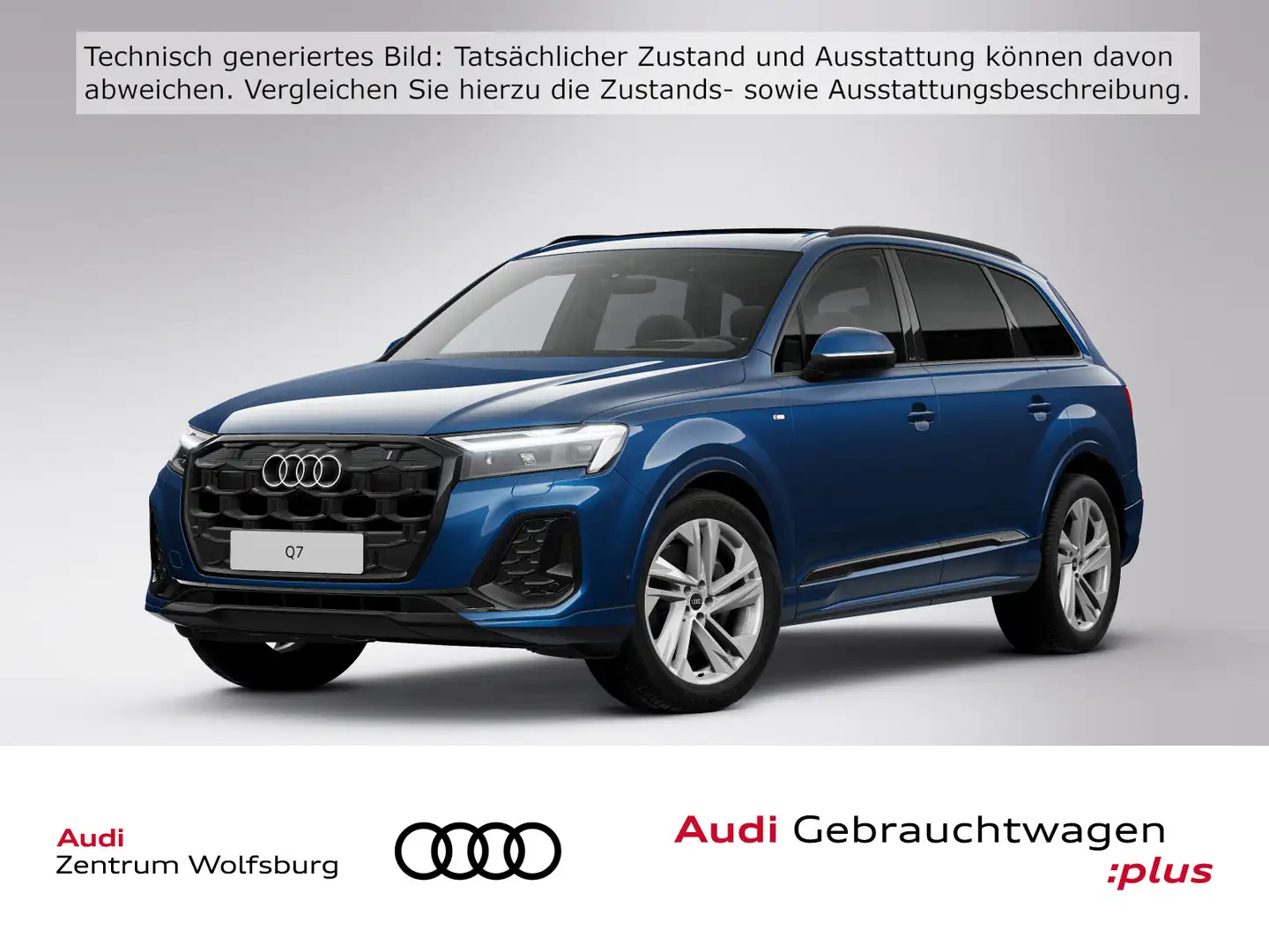 Audi Q7 50 TDI quattro tiptronic S line 7.Sitze/Pano/ Albastru - 1