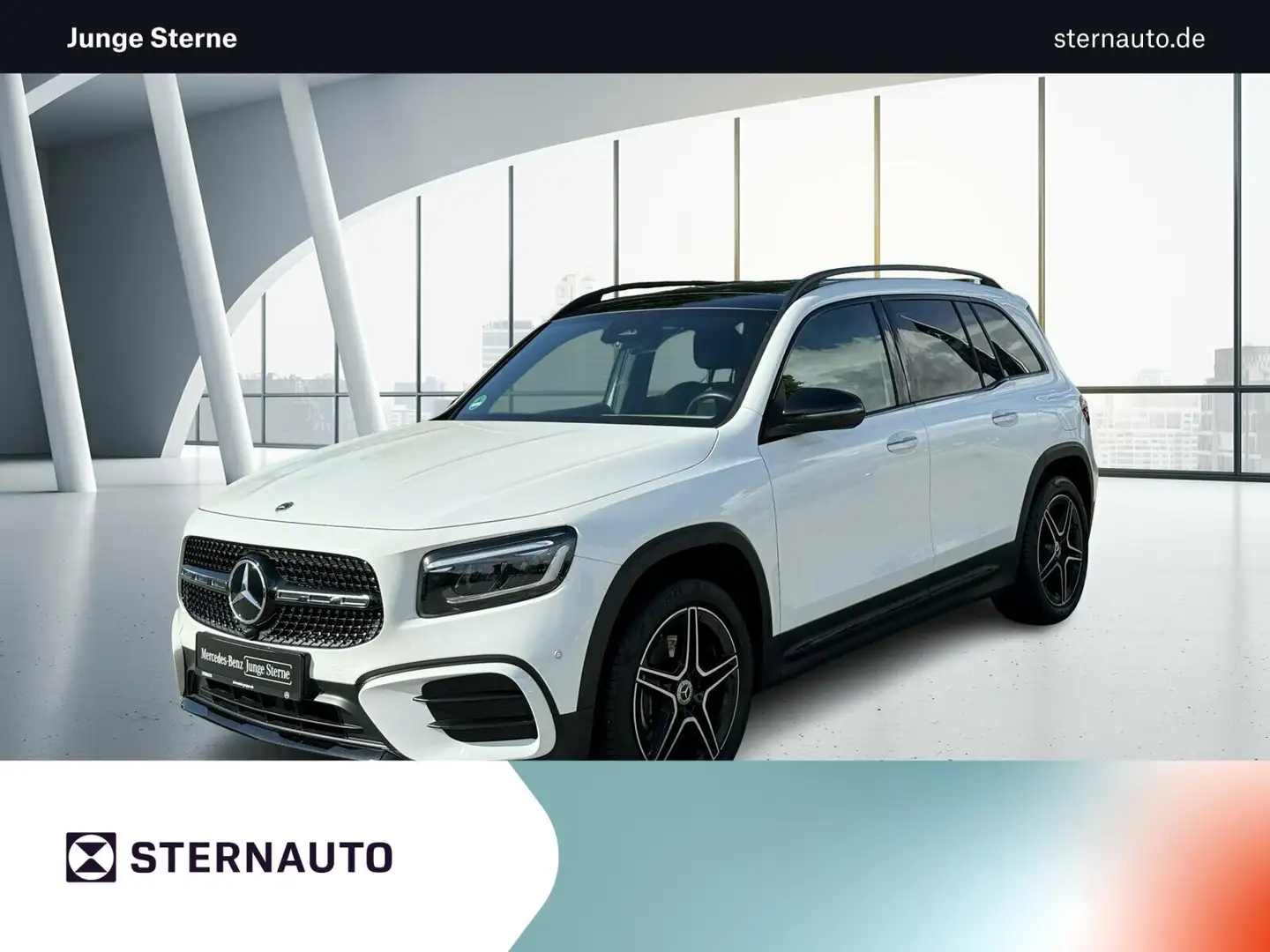 Mercedes-Benz GLB 200 GLB 200 AMG Line Navi Pano.-Dach Keyless-Go Klima  Weiß - 1