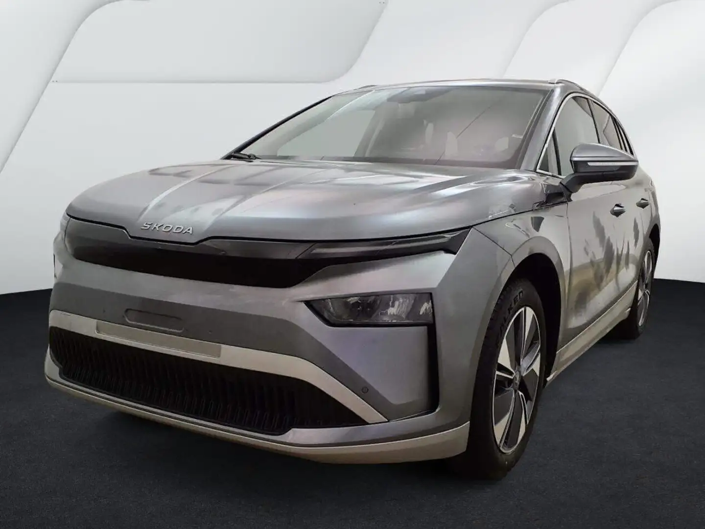 Skoda Enyaq Clever 85 AHK TravelAssist RearView Navi Sitzh. LE Grau - 2