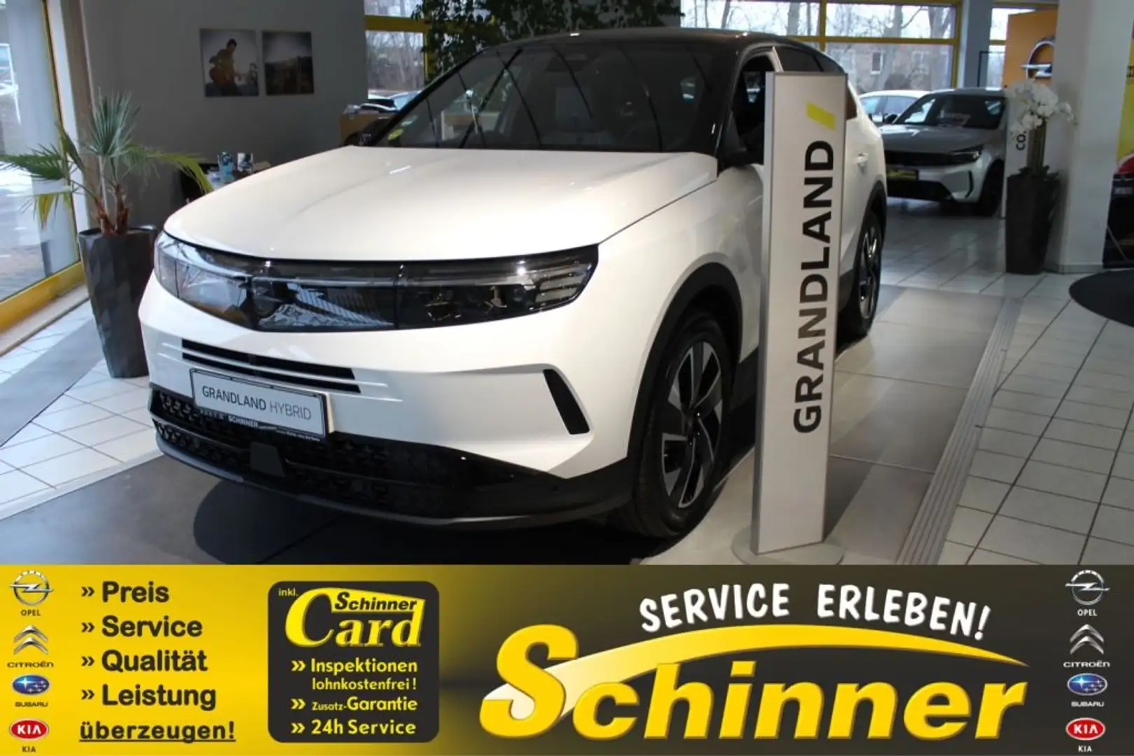 Opel Grandland 1.2 DI Hybrid 48 V Automatik GS Weiß - 1