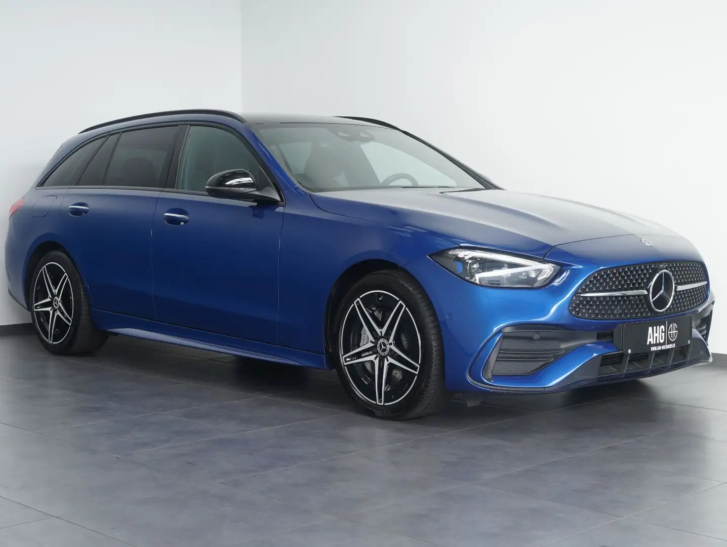 Mercedes-Benz C 300 e T AMG Line NIGHT/PANORAMA/AHK/360° Bleu - 2