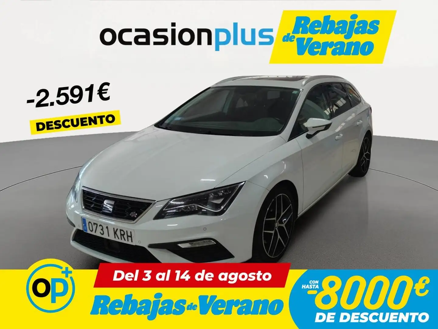 SEAT Leon ST 2.0 EcoTSI S&S FR DSG7 190 Blanco - 1