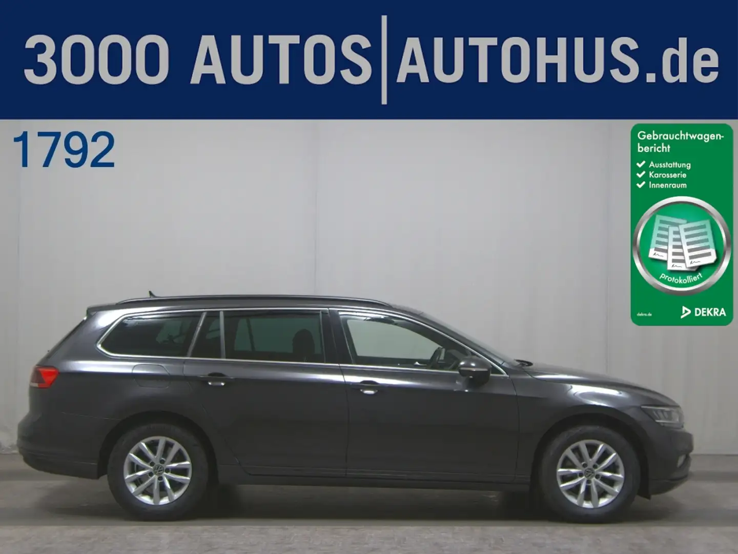 Volkswagen Passat Var. 2.0 TDI Business Navi LED RFK AHK Grau - 1