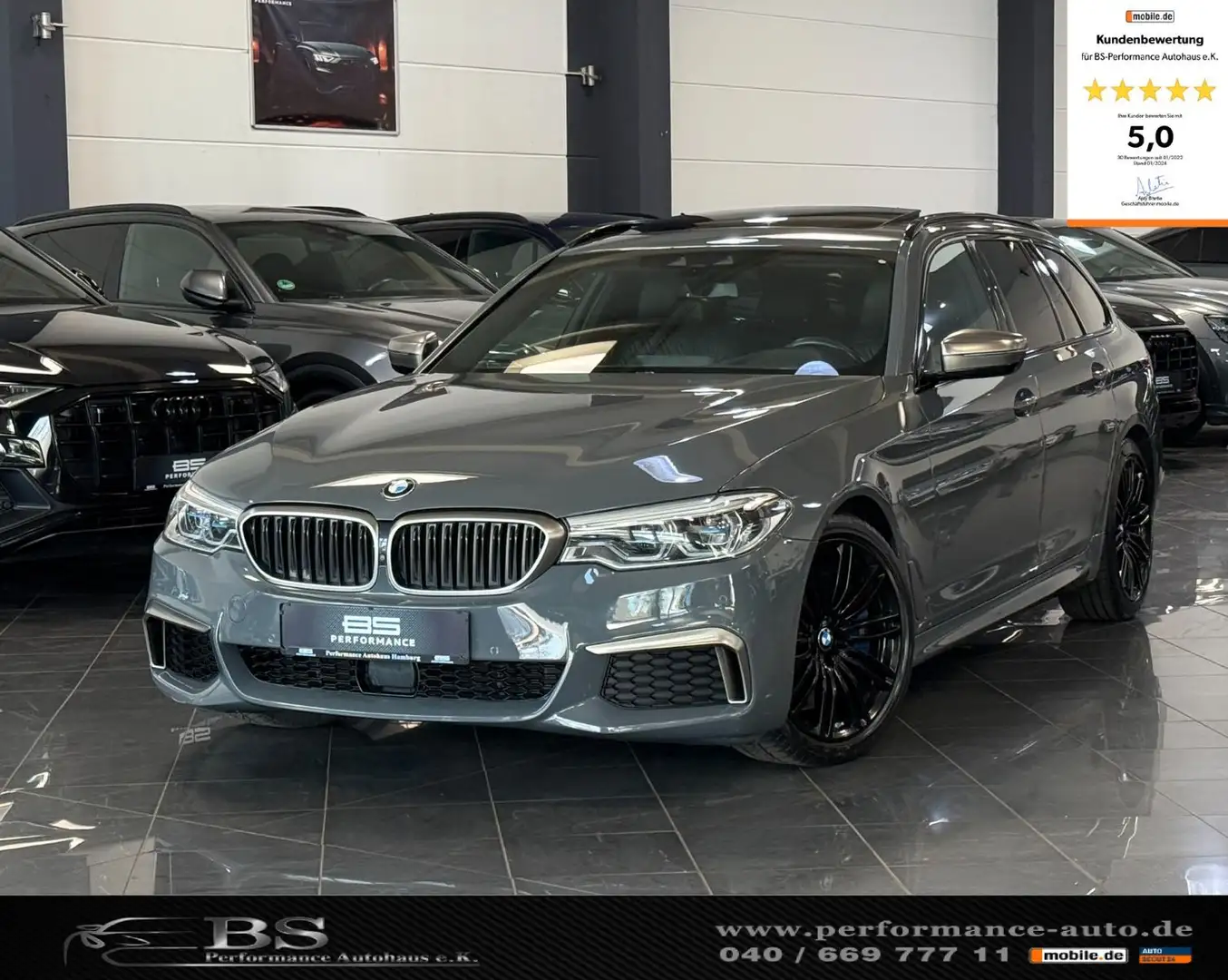 BMW 550 d xDrive |INDIVIDUAL|LASER|ACC|PANO|MASSAGE Šedá - 1