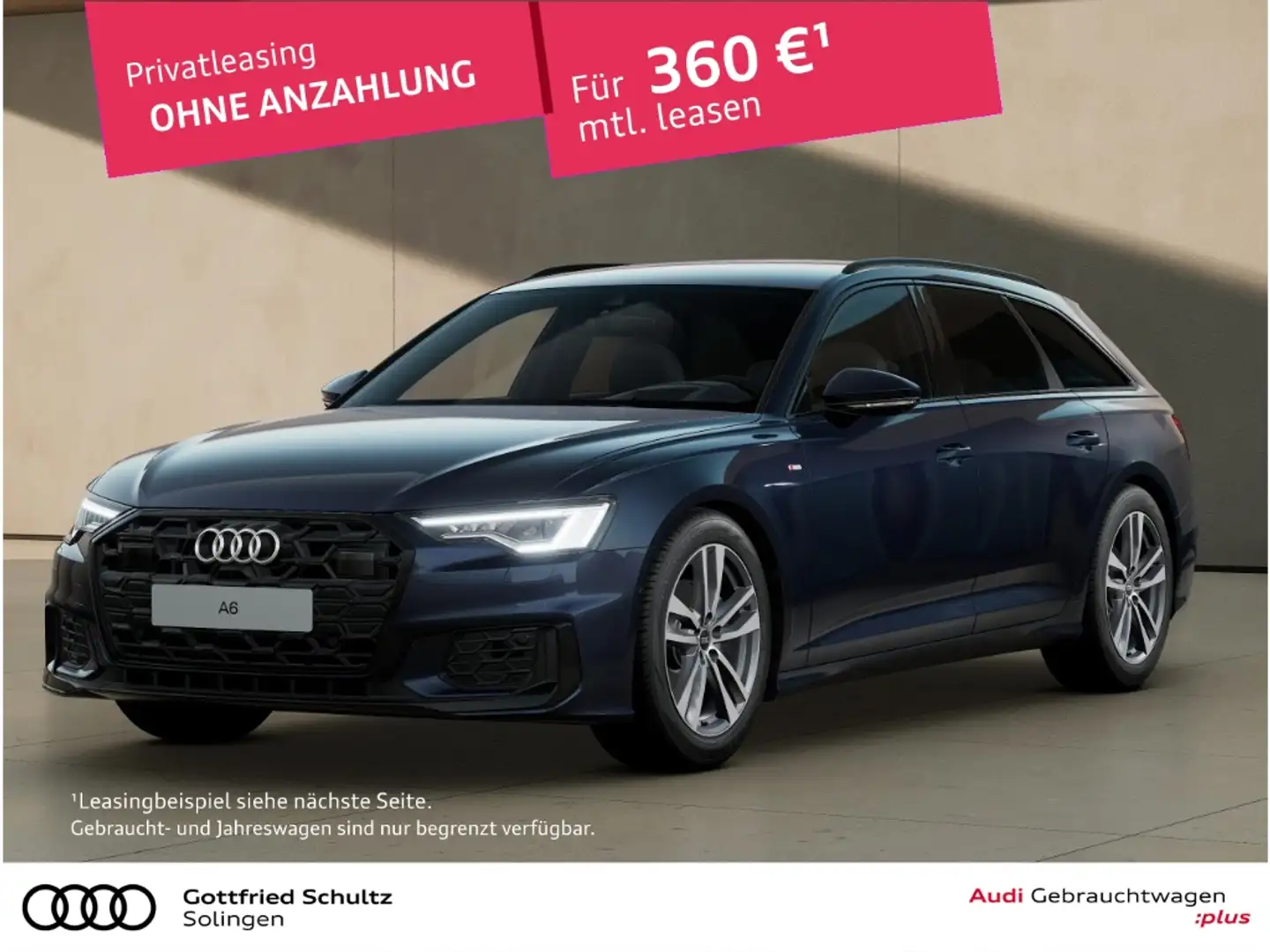Audi A6 Avant 40 TDI S line Blau - 1