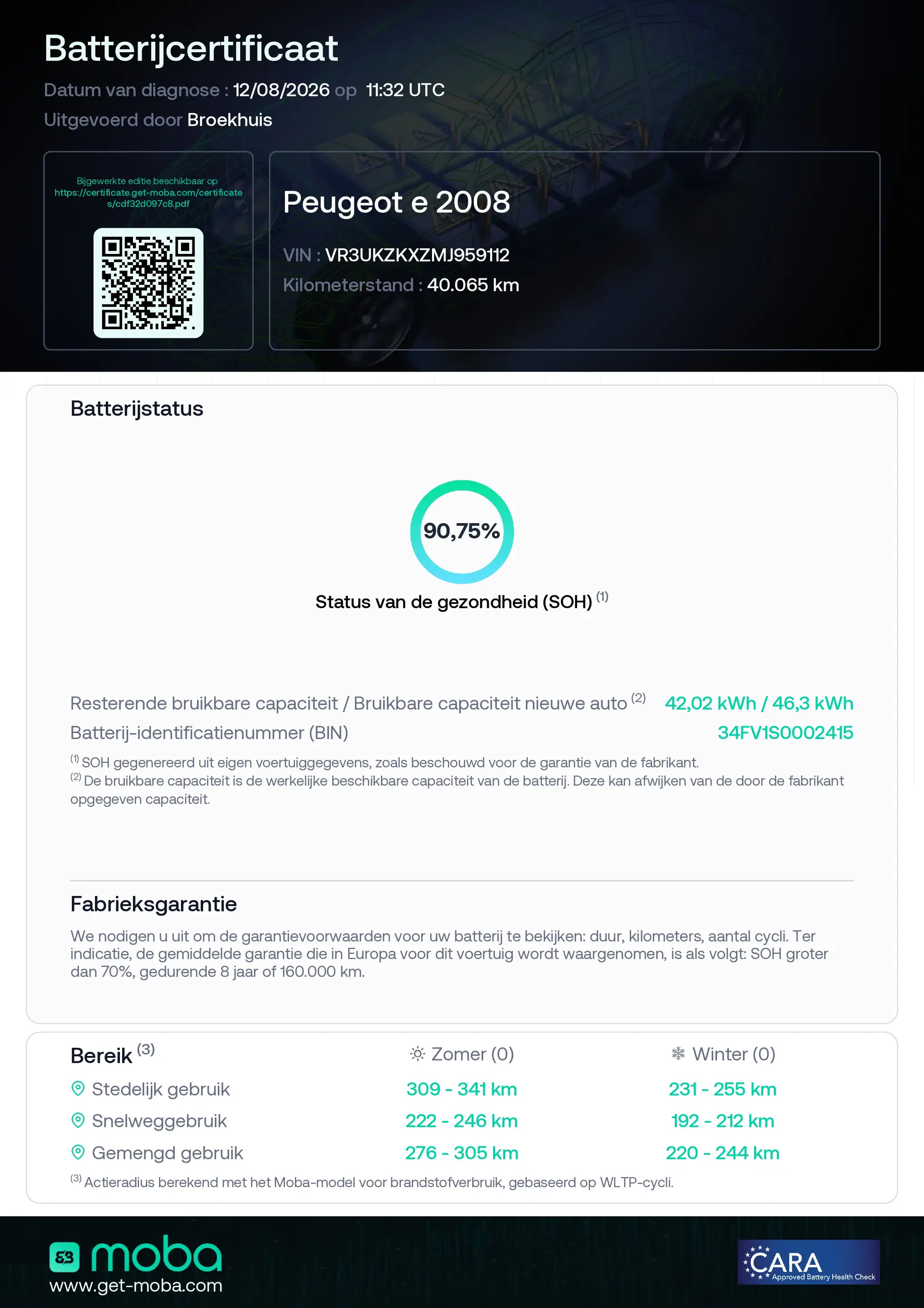 Peugeot e-2008 EV Allure 50 kWh | SOH 91% | Camera | Apple Carpla — photo 2