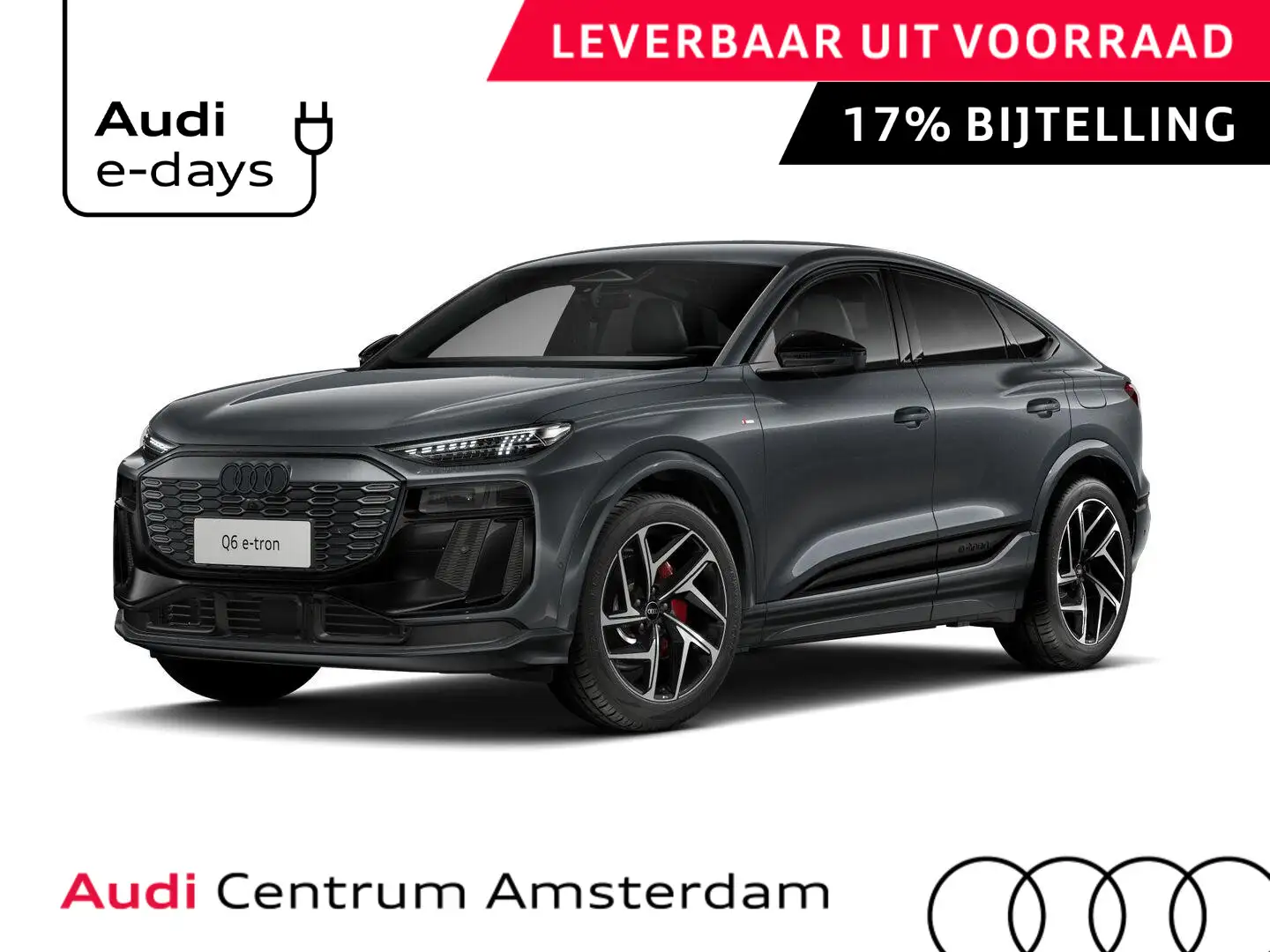 Audi Q6 e-tron Sportback S edition perf 100Kwh 306 pk Sportback | Gris - 1