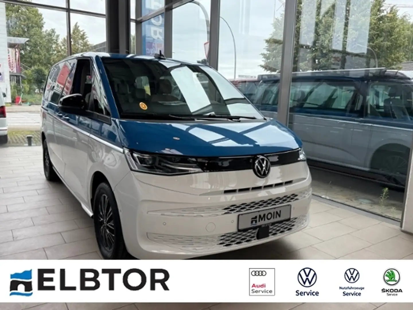 Volkswagen T7 Multivan DSG Basis lang Pano LED RFK ACC Blau - 1