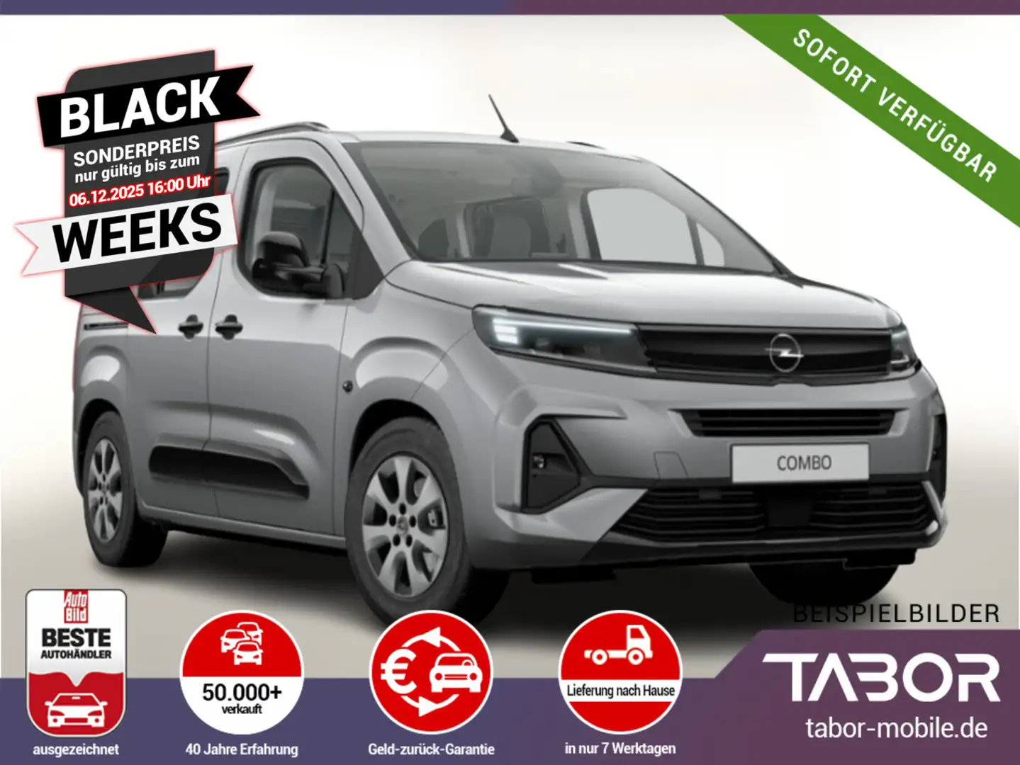 Opel Combo 1.5 D 130 AT8 GS Nav10" Kam UVP-22%* Gris - 1