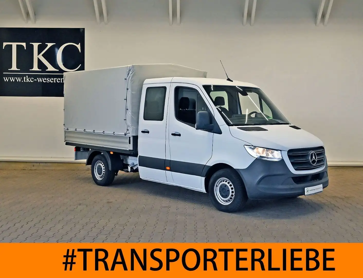 Mercedes-Benz Sprinter 314 CDI Doka Pritsche Plane Klima #T275 Blanco - 2