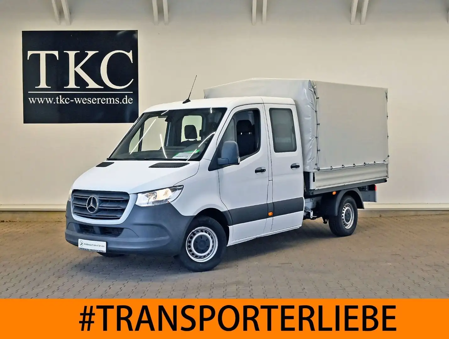 Mercedes-Benz Sprinter 314 CDI Doka Pritsche Plane Klima #T275 Blanco - 1