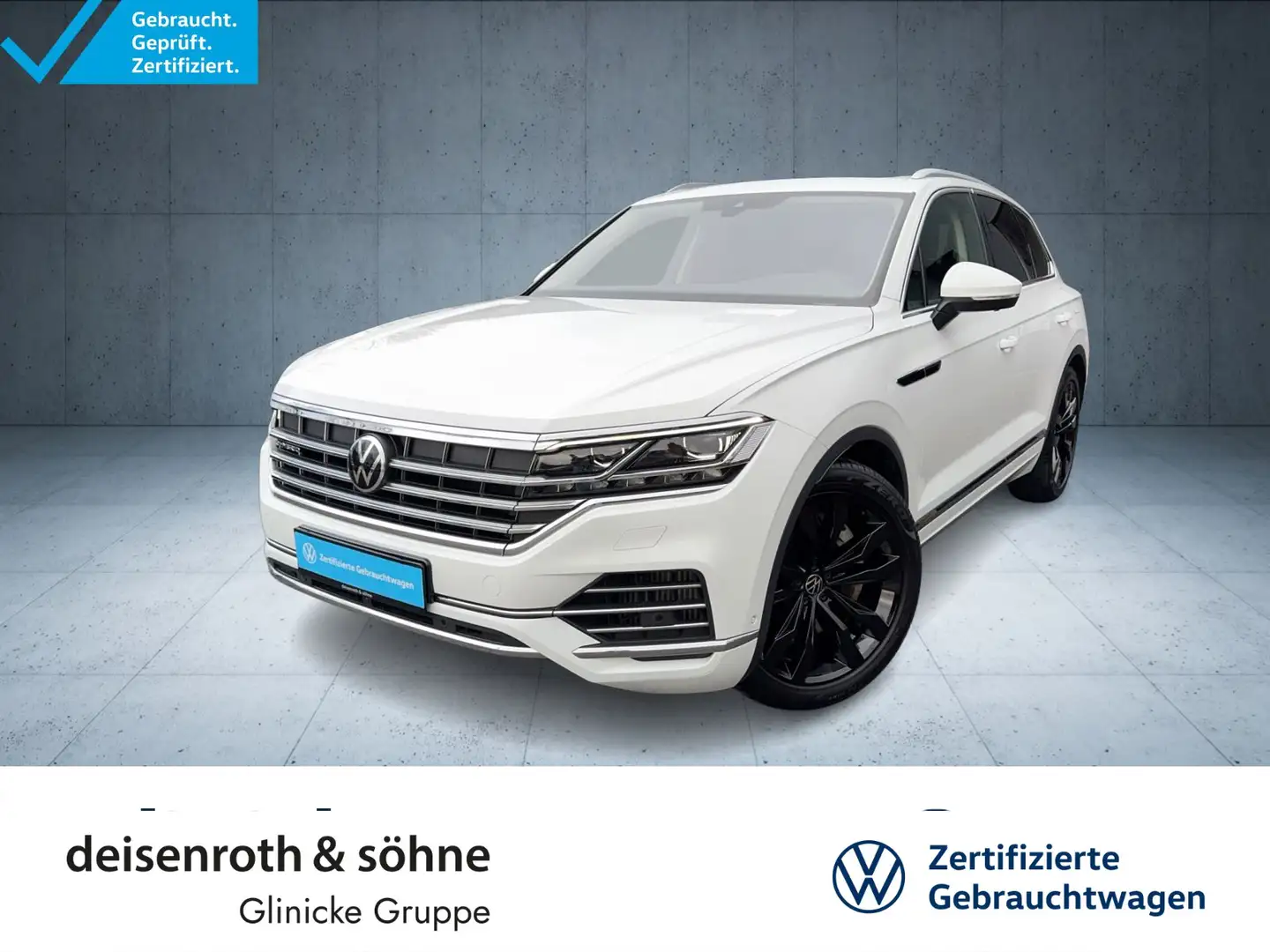 Volkswagen Touareg Atmosphere eHybrid AHK/Matrix/360/21"/EO Weiß - 1