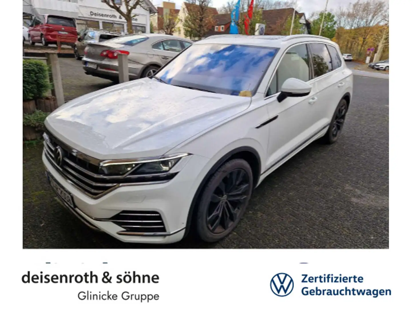 Volkswagen Touareg Atmosphere eHybrid AHK/Matrix/360/21"/EO Weiß - 1