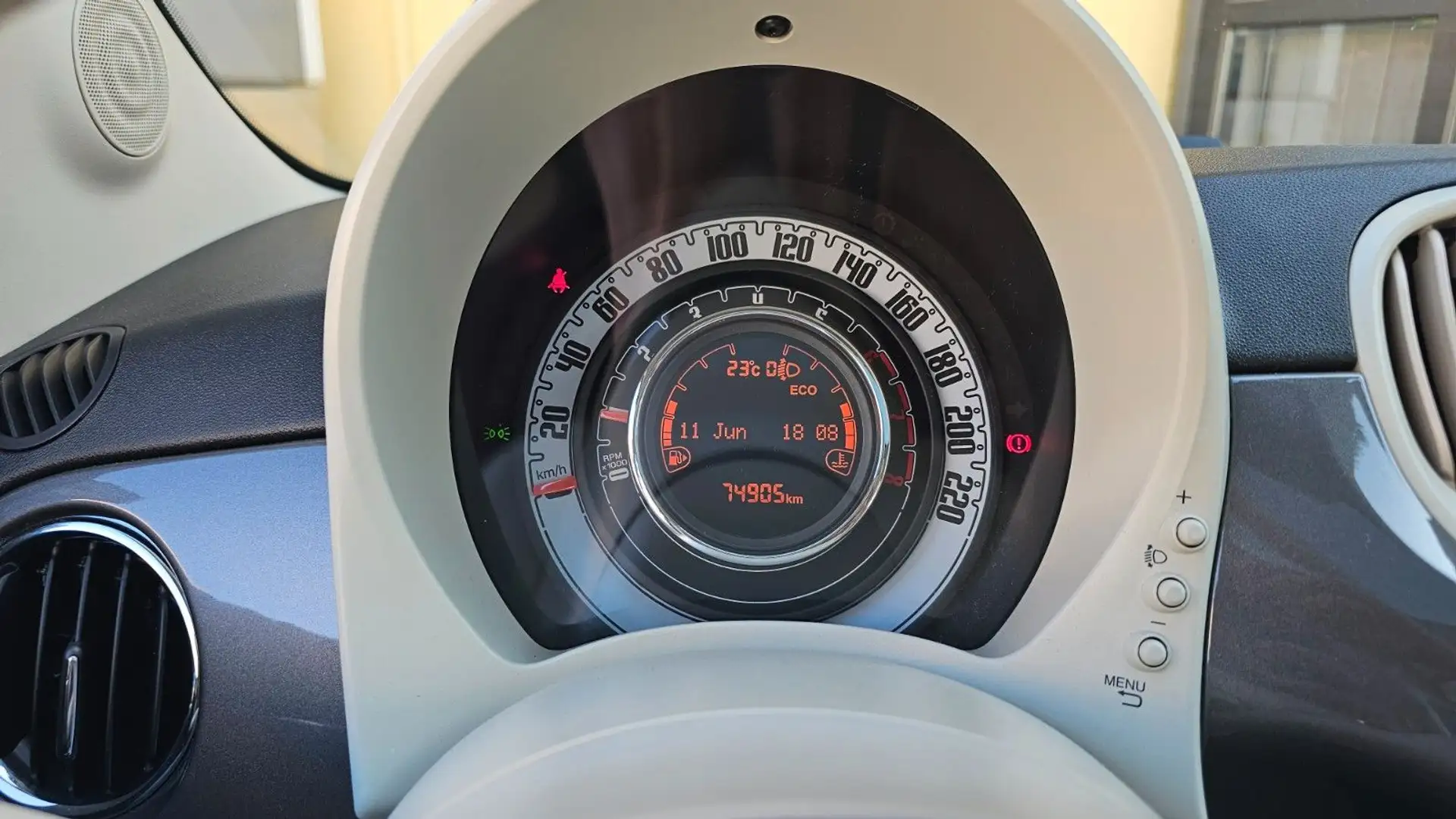 Fiat 500 Pano Klima MFL EFH Navi Apps Grau - 2