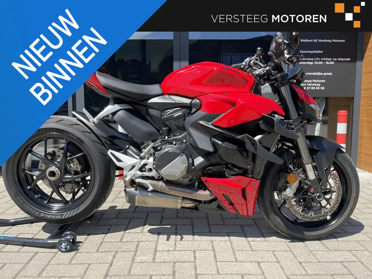 Ducati Streetfighter V2 Arrow#vele extra’s Rood - 1